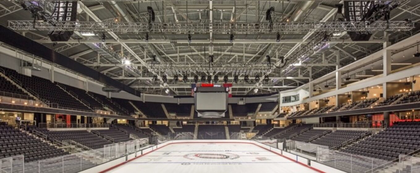 Inside of UNO Baxter Arena