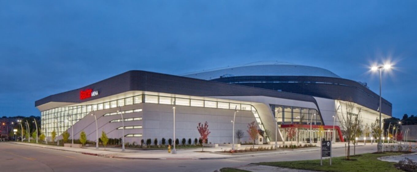 UNO Baxter Arena precast project