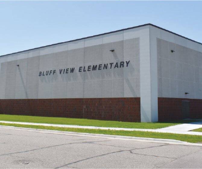 Bluff view elementary gymnasium